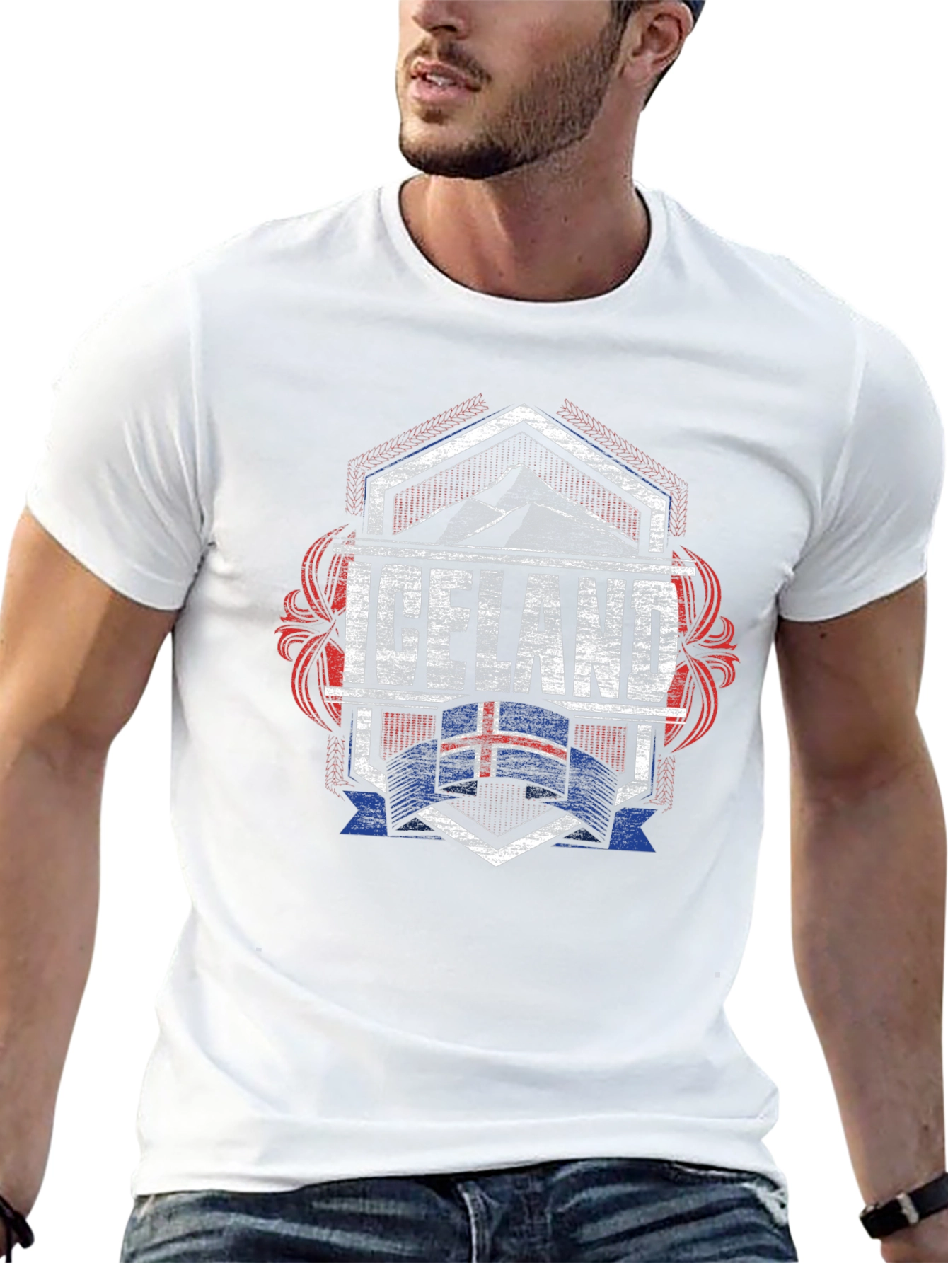 Iceland Flag Graphic Tee