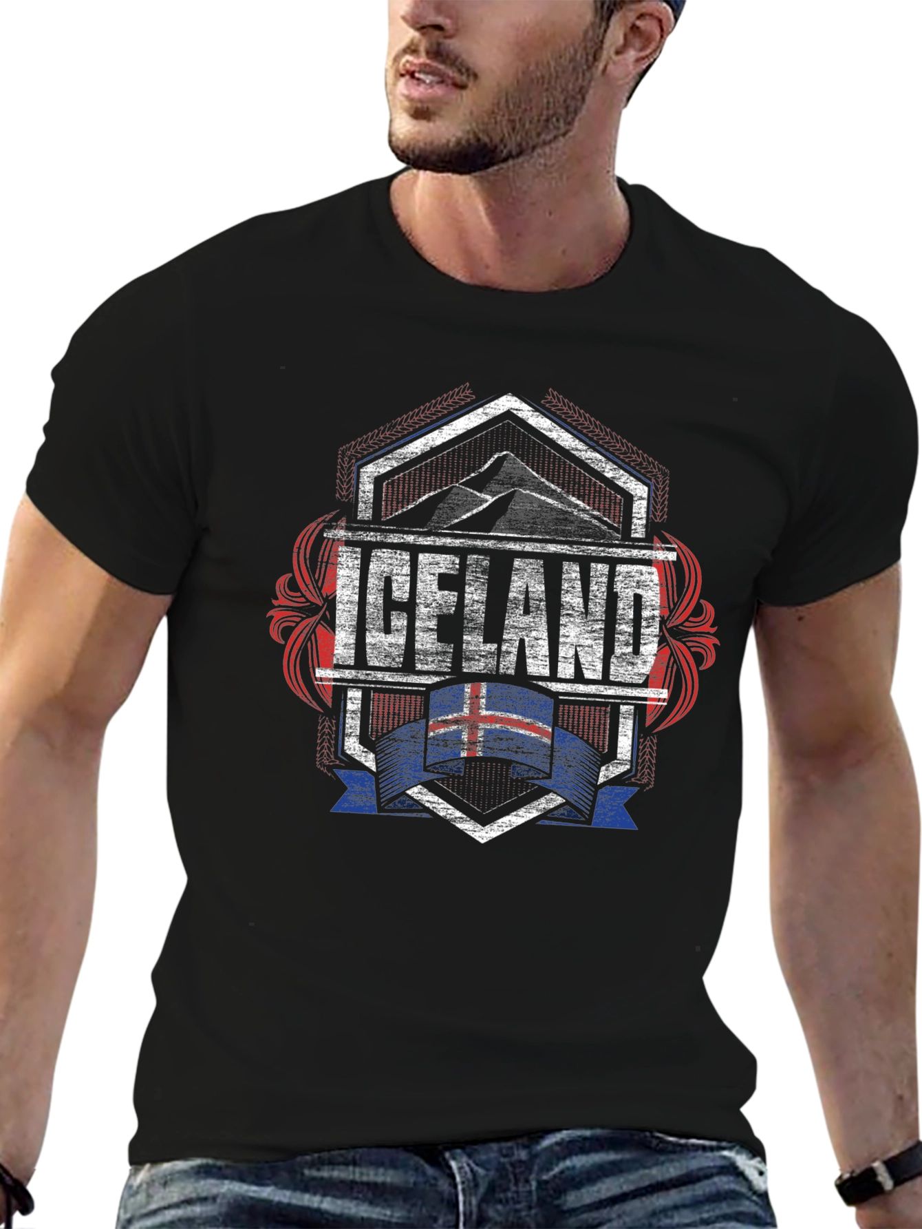 Iceland Flag Graphic Tee