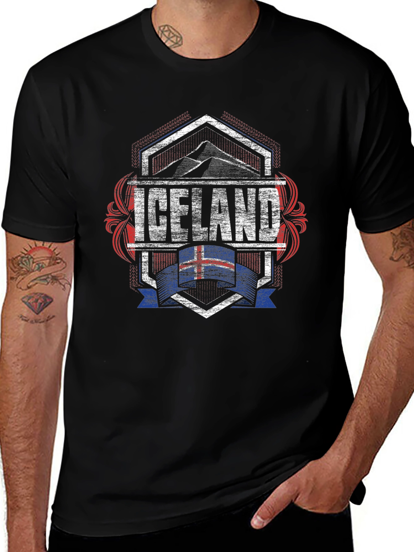 Iceland Flag Graphic Tee