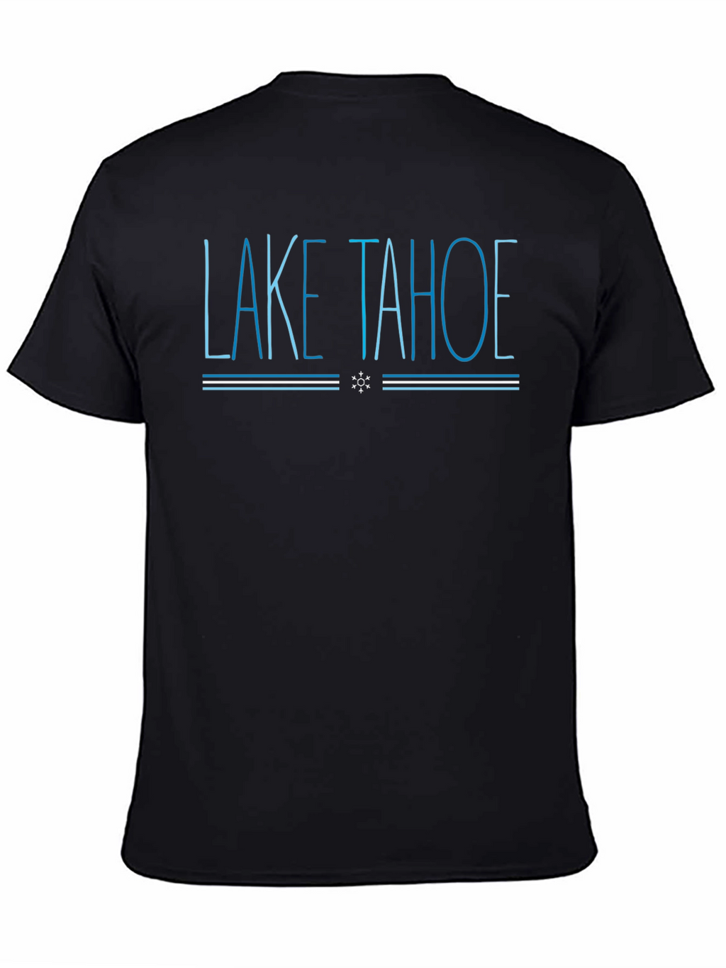 Lake Tahoe Graphic Tee - Cool Blue Design