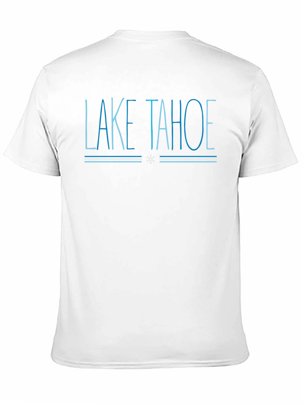 Lake Tahoe Graphic Tee - Cool Blue Design