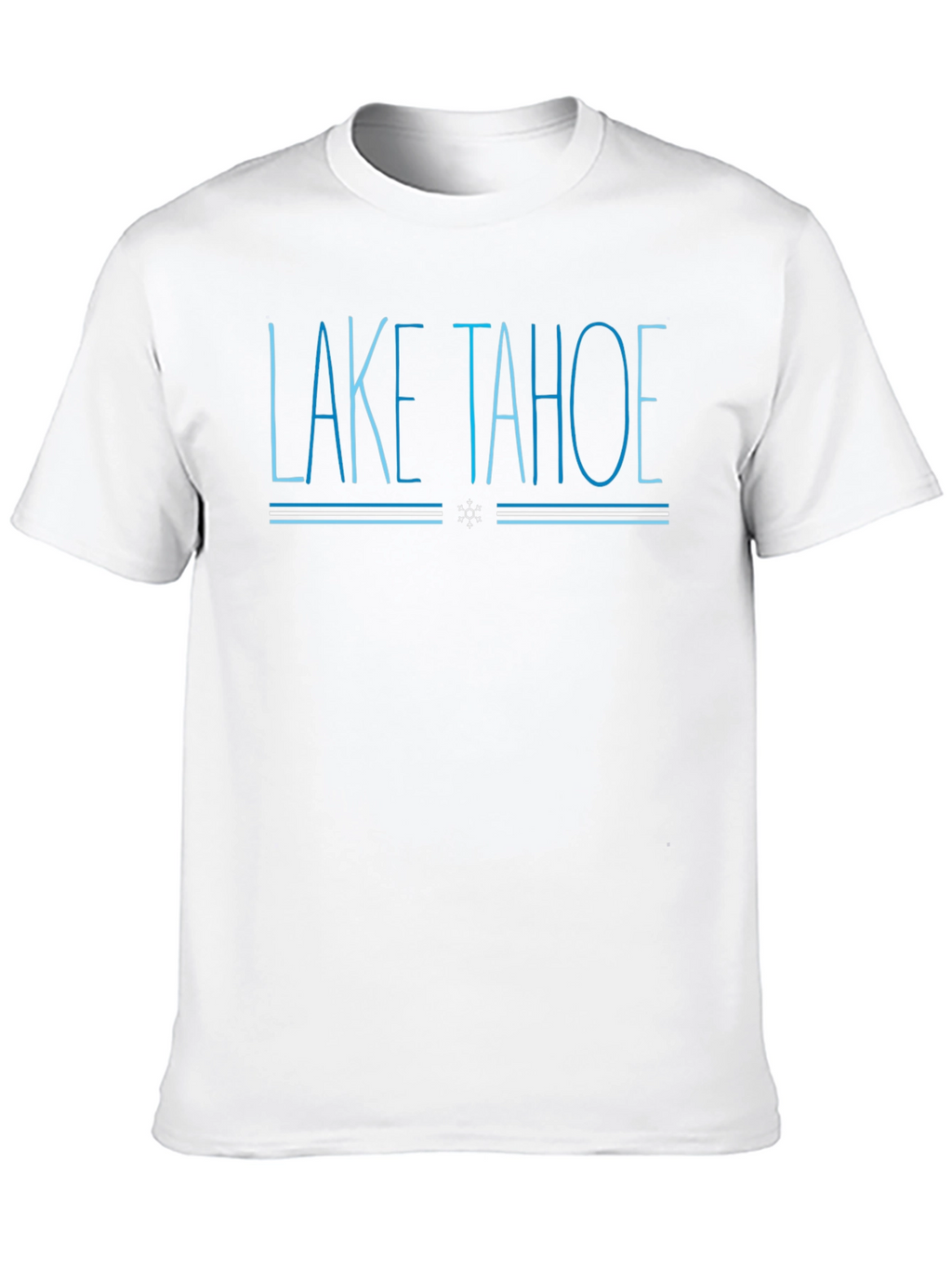 Lake Tahoe Graphic Tee - Cool Blue Design