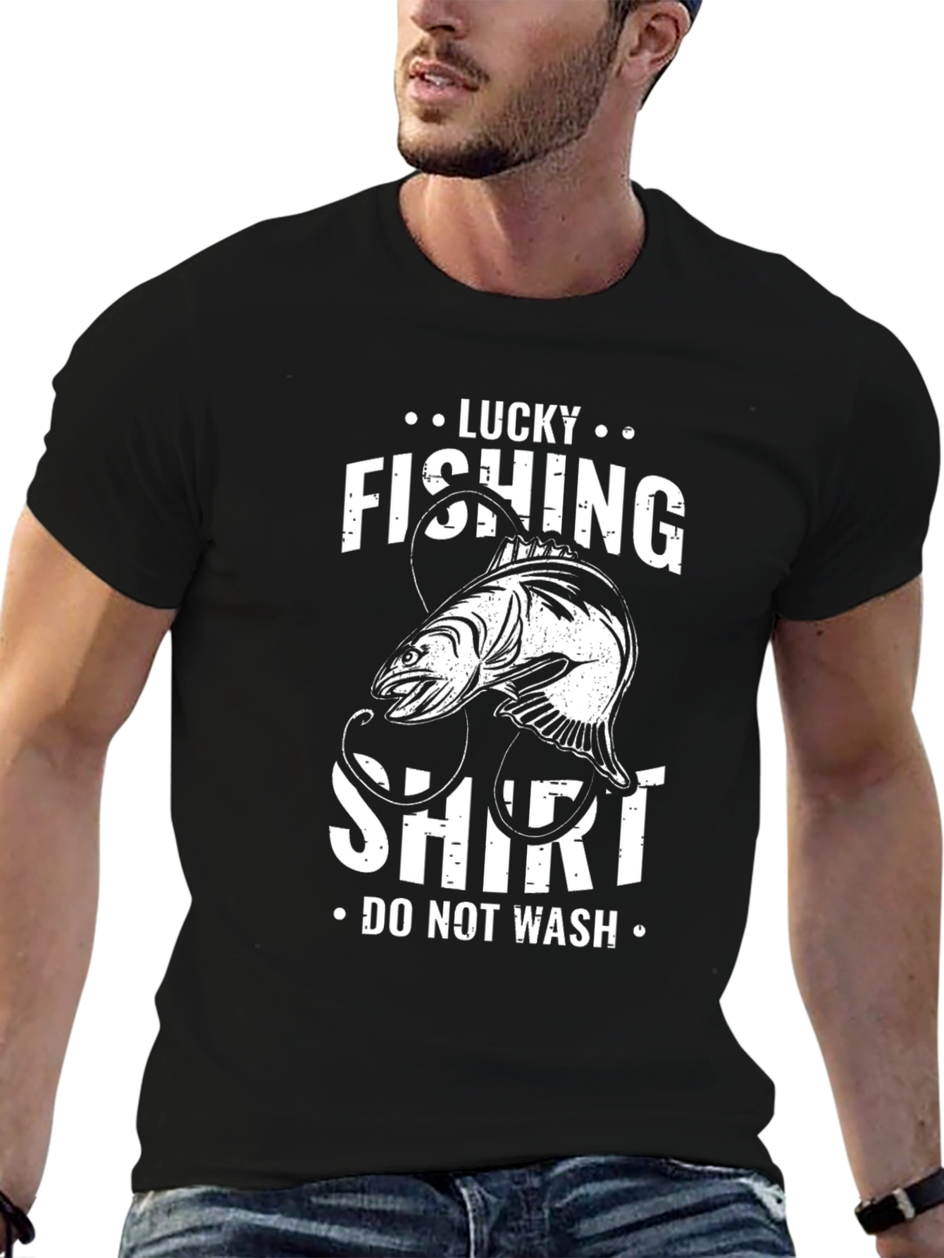 Lucky Fishing Shirt - Do Not Wash Graphic Tee