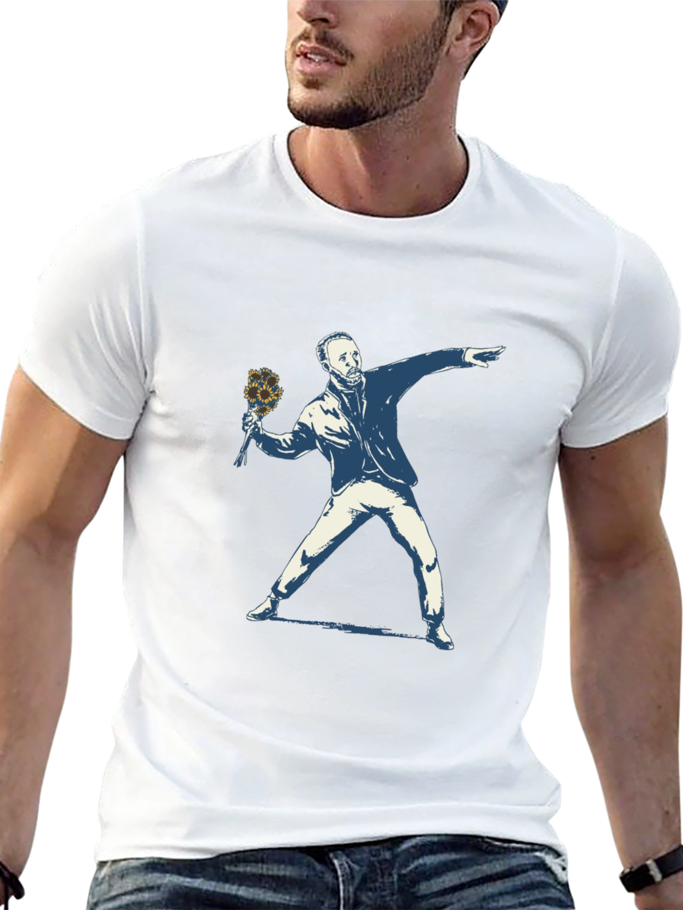 Banksy Flower Thrower T-Shirt