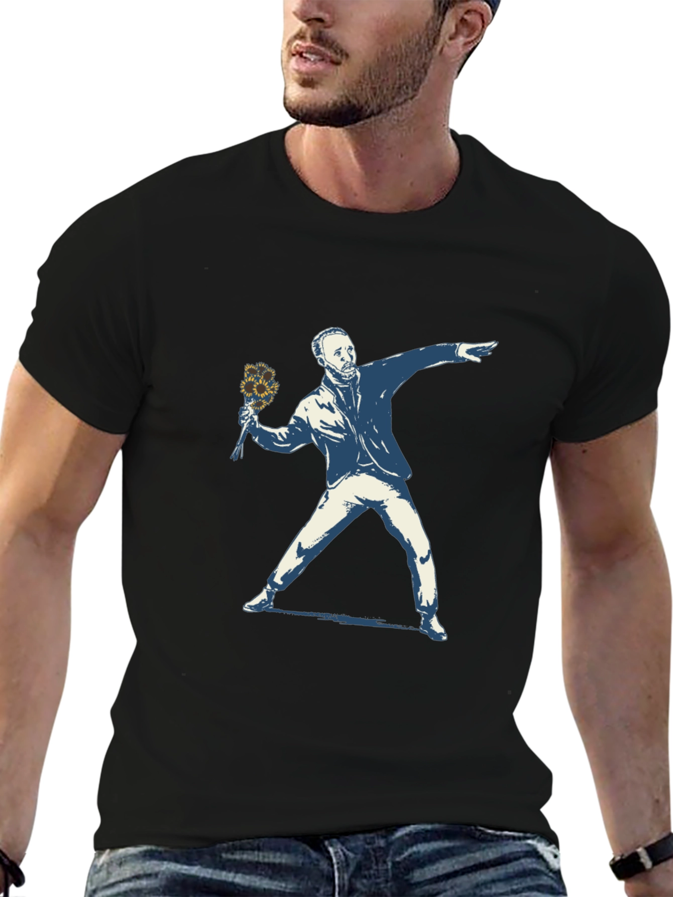 Banksy Flower Thrower T-Shirt