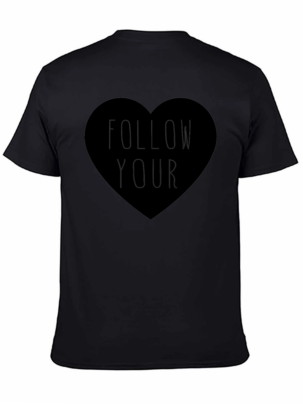 Follow Your Heart Graphic Tee - Black