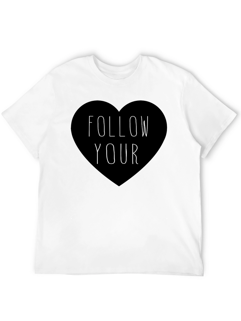 Follow Your Heart Graphic Tee - Black