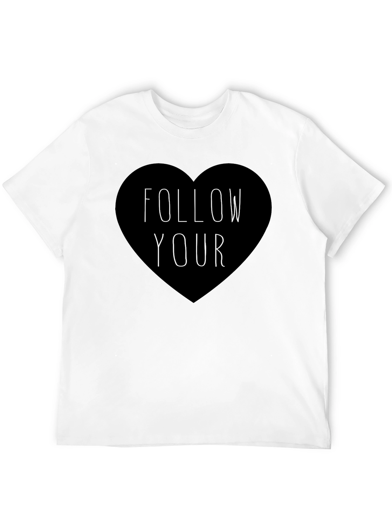 Follow Your Heart Graphic Tee - Black