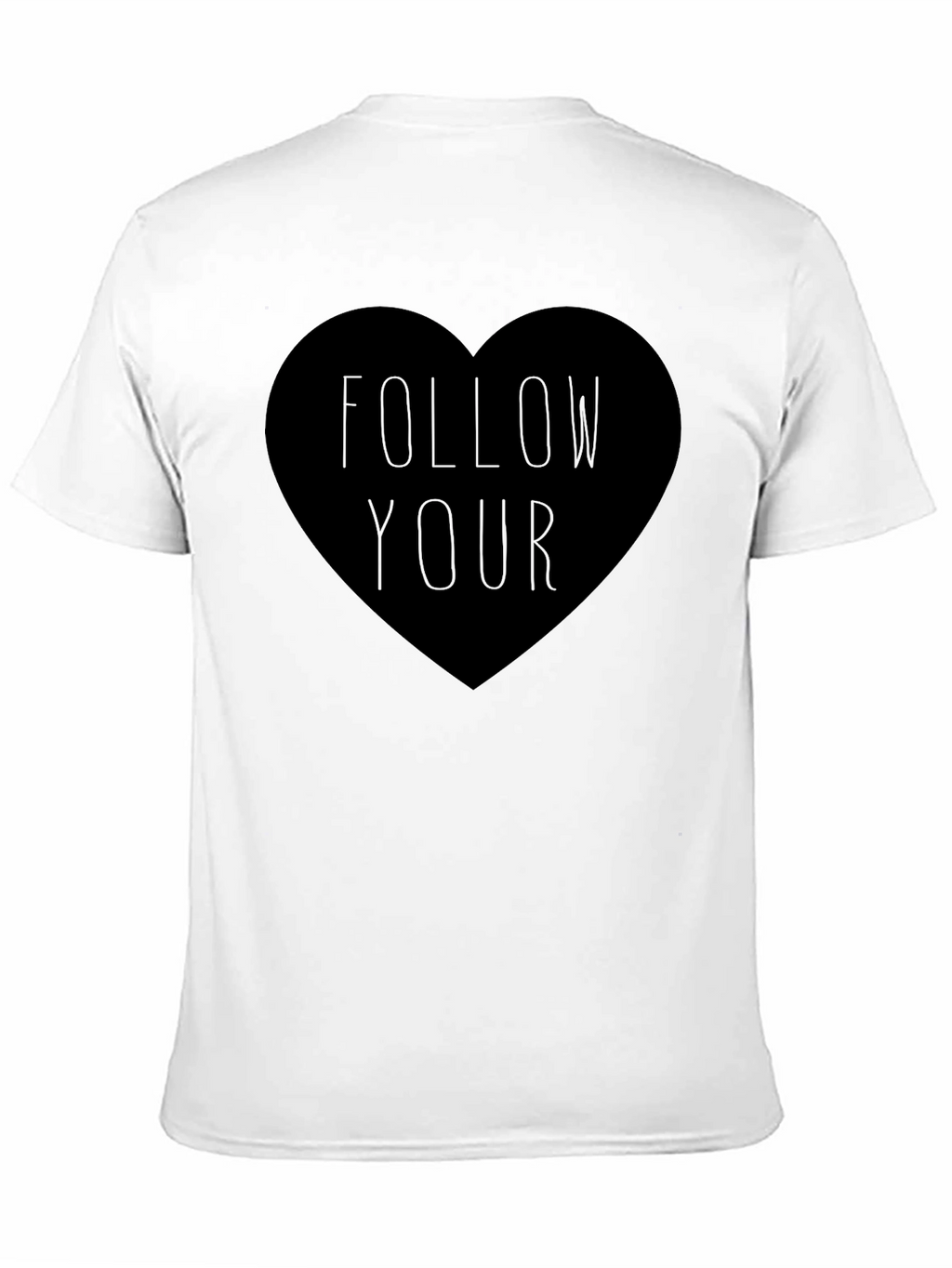 Follow Your Heart Graphic Tee - Black