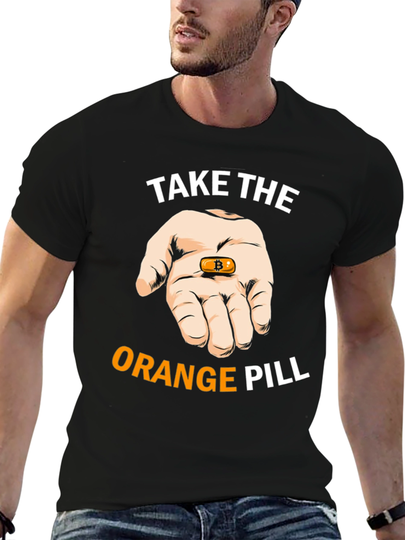 Bitcoin T-Shirt: Take the Orange Pill Crypto Tee