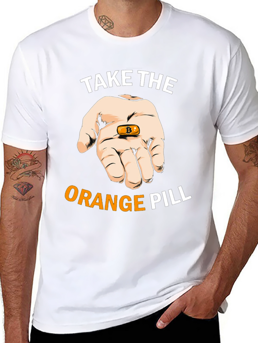 Bitcoin T-Shirt: Take the Orange Pill Crypto Tee