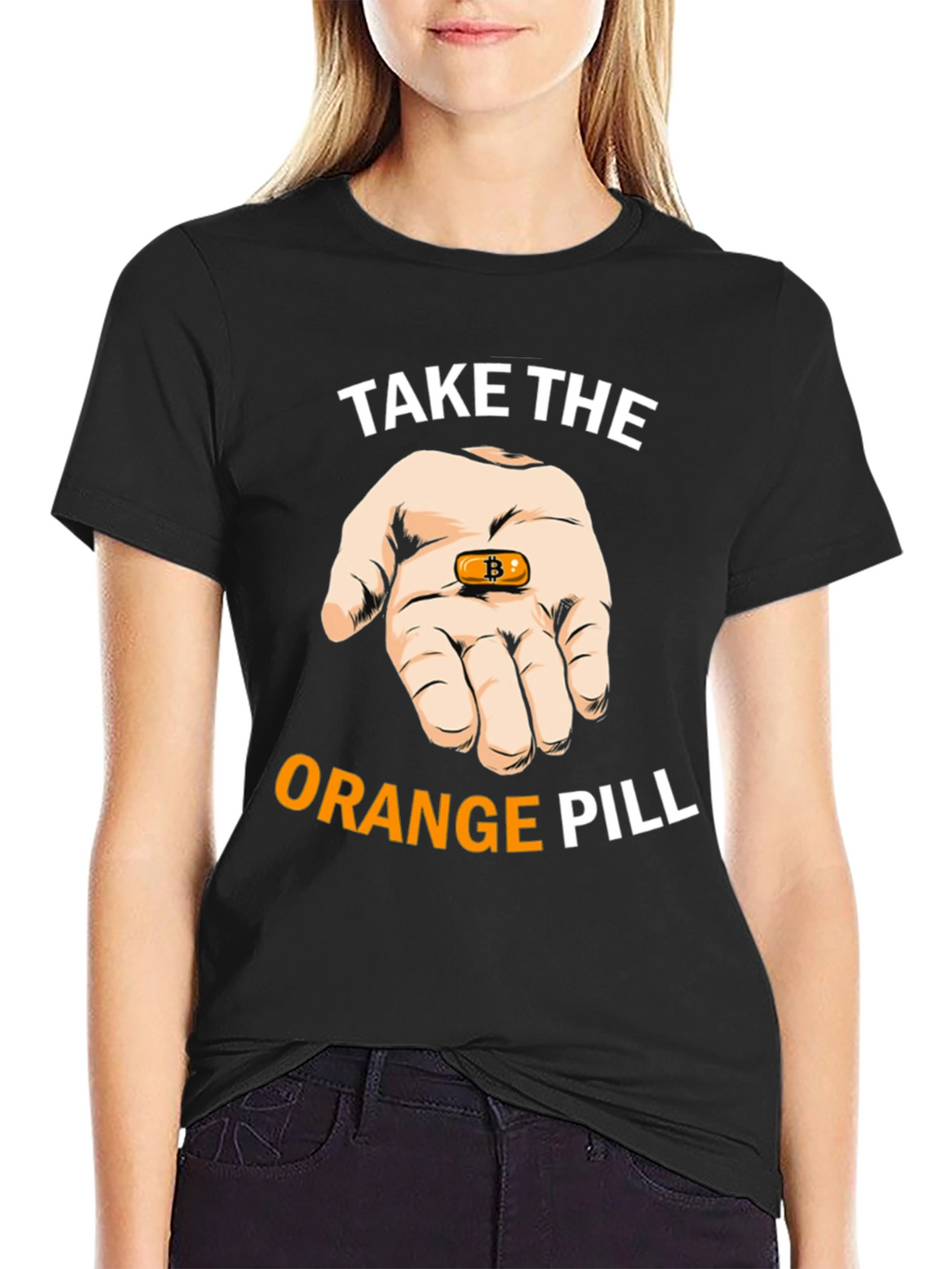 Bitcoin T-Shirt: Take the Orange Pill Crypto Tee