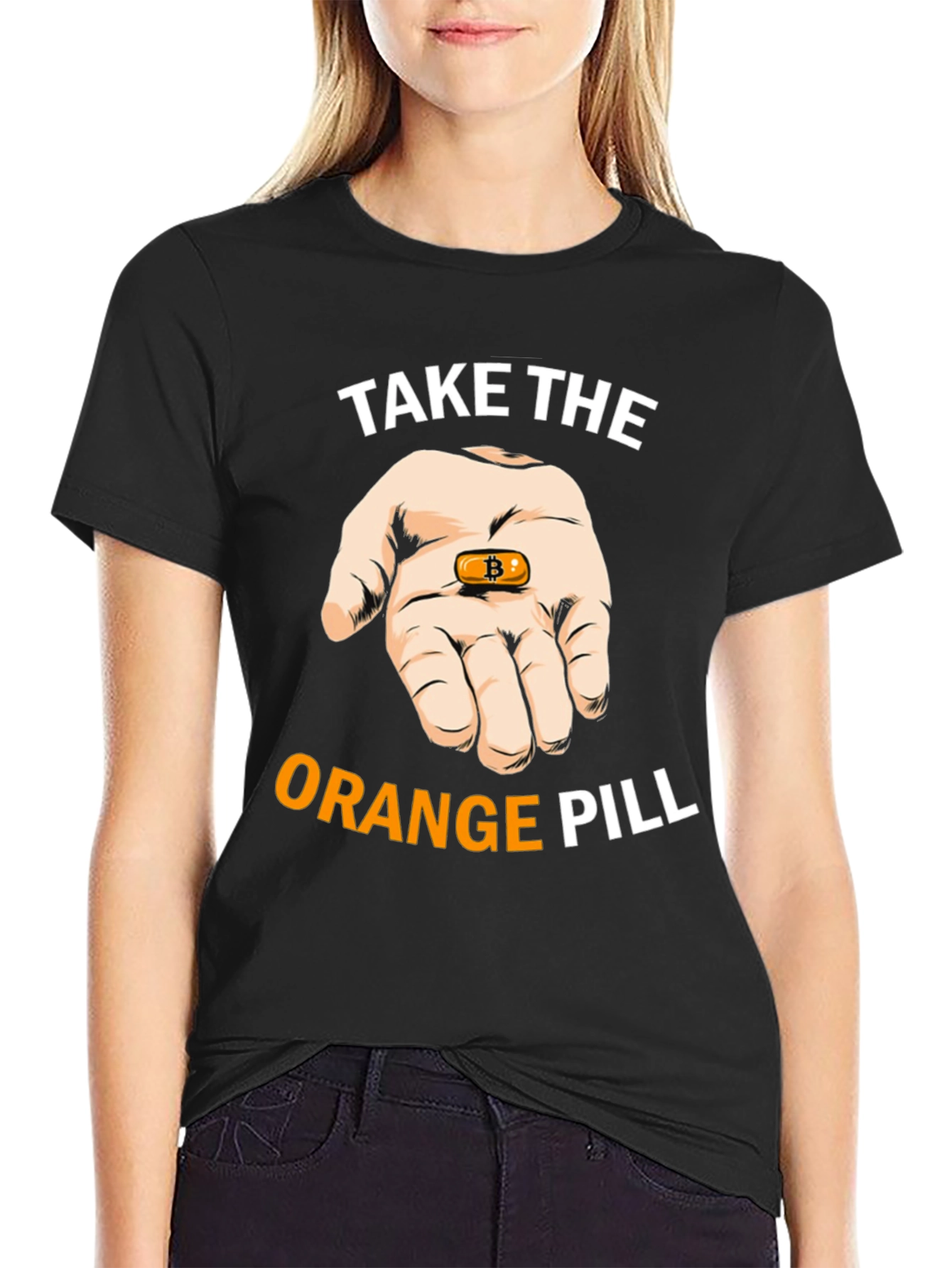 Bitcoin T-Shirt: Take the Orange Pill Crypto Tee