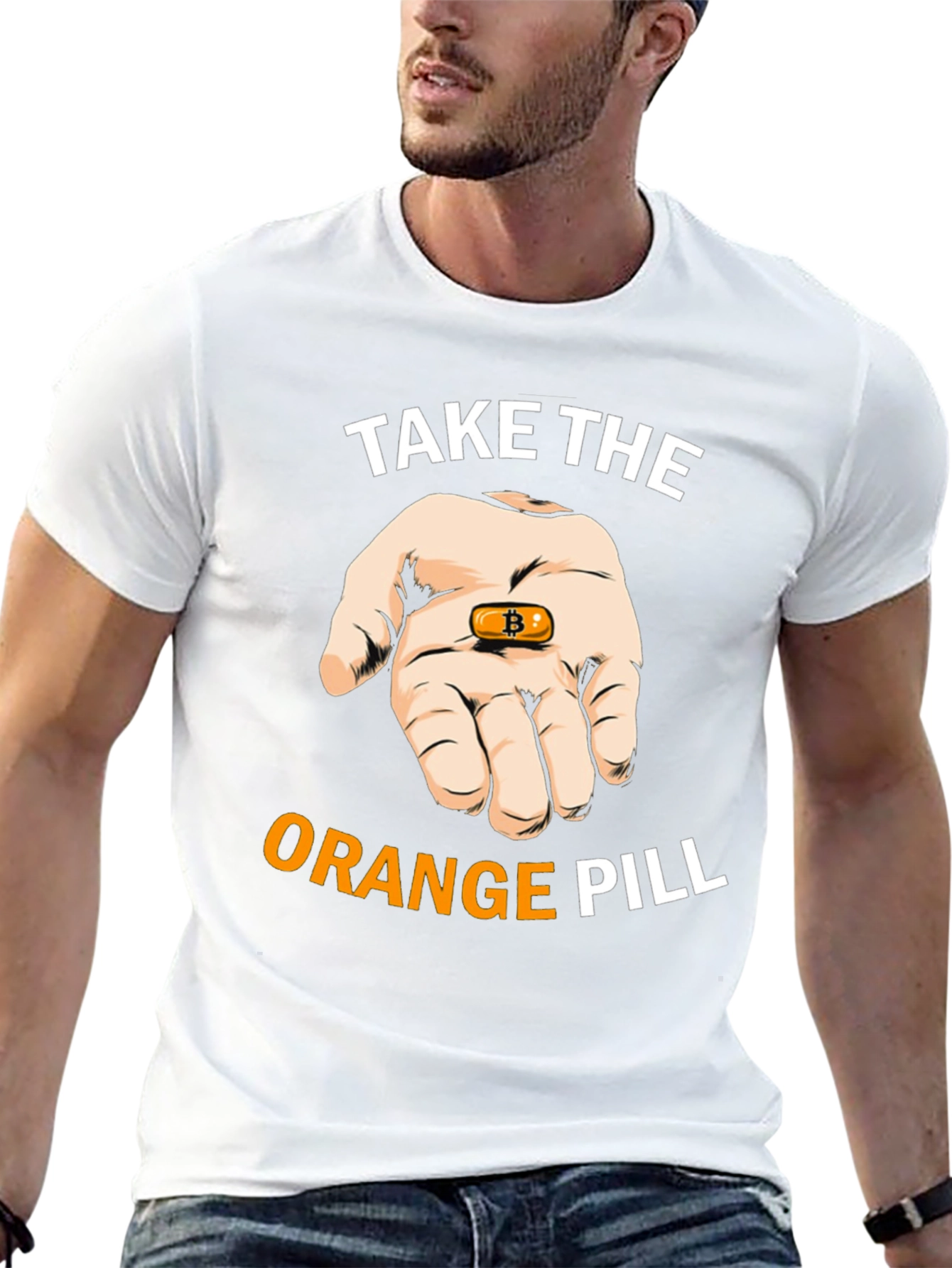 Bitcoin T-Shirt: Take the Orange Pill Crypto Tee