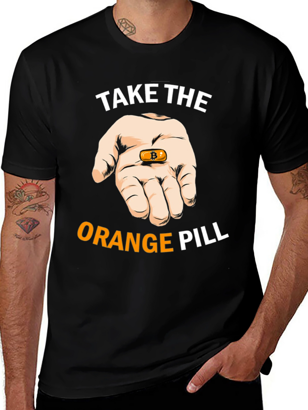 Bitcoin T-Shirt: Take the Orange Pill Crypto Tee