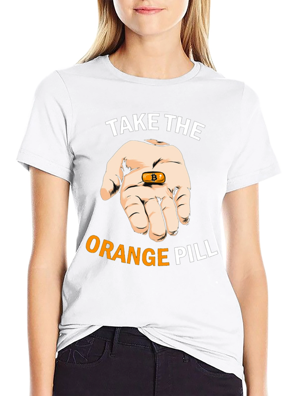 Bitcoin T-Shirt: Take the Orange Pill Crypto Tee