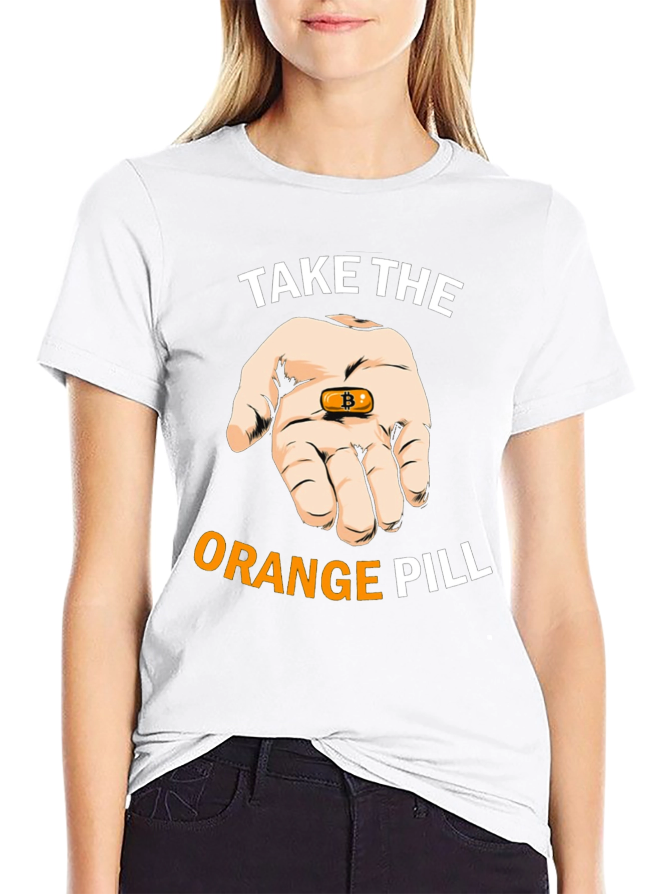 Bitcoin T-Shirt: Take the Orange Pill Crypto Tee