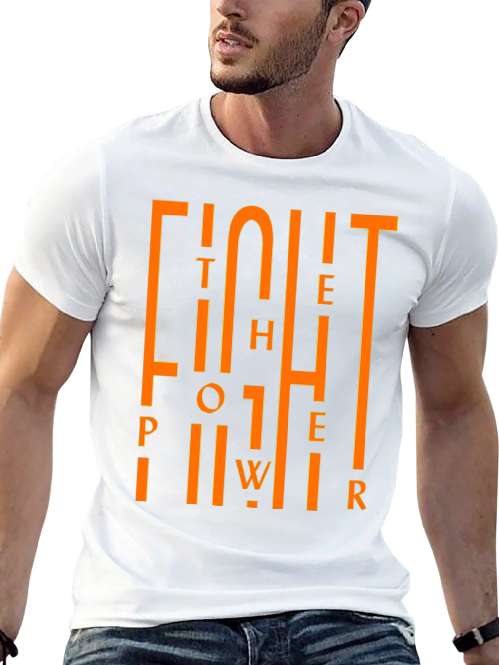 Fight the Power Graphic Black Tee