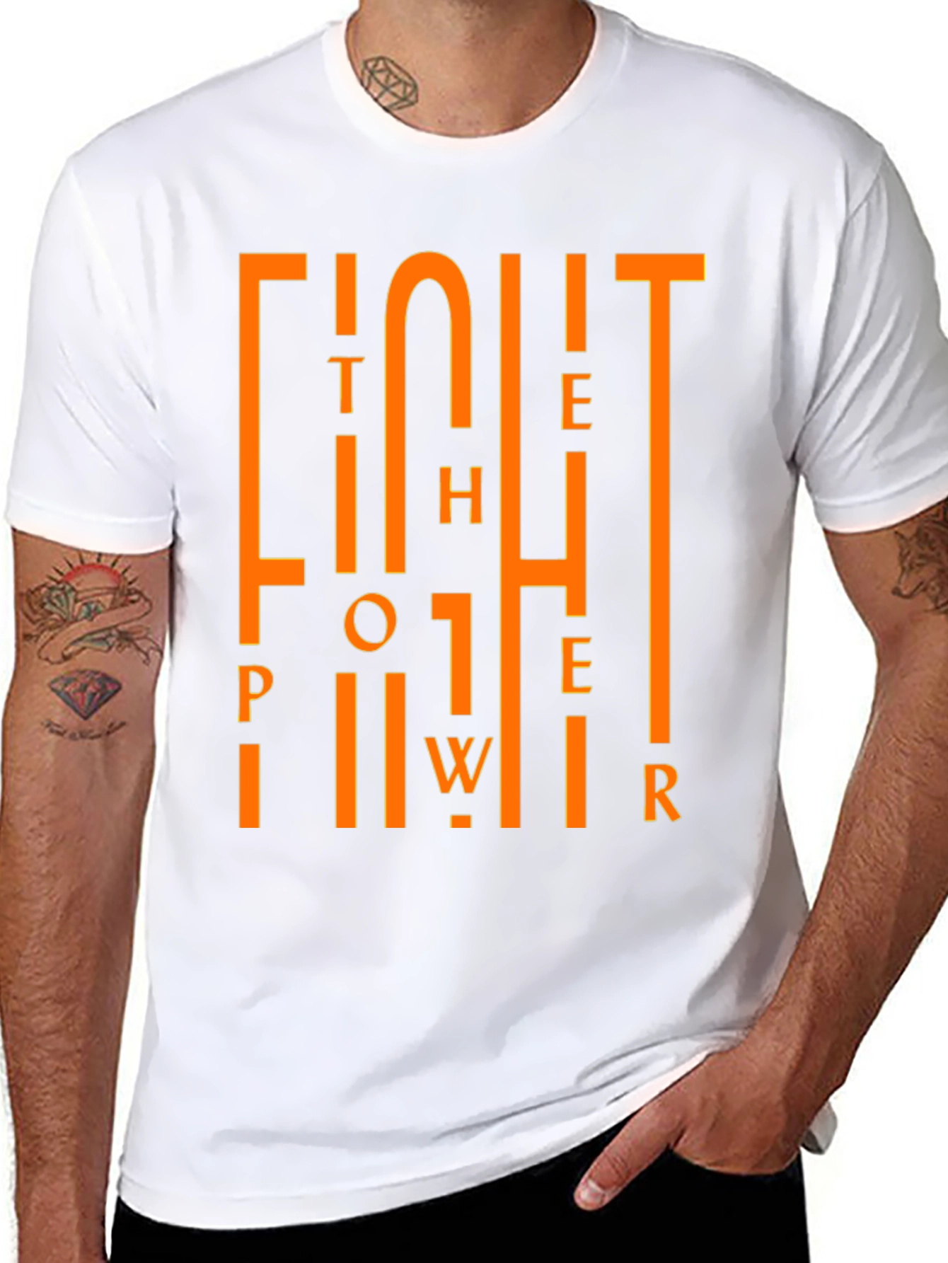Fight the Power Graphic Black Tee