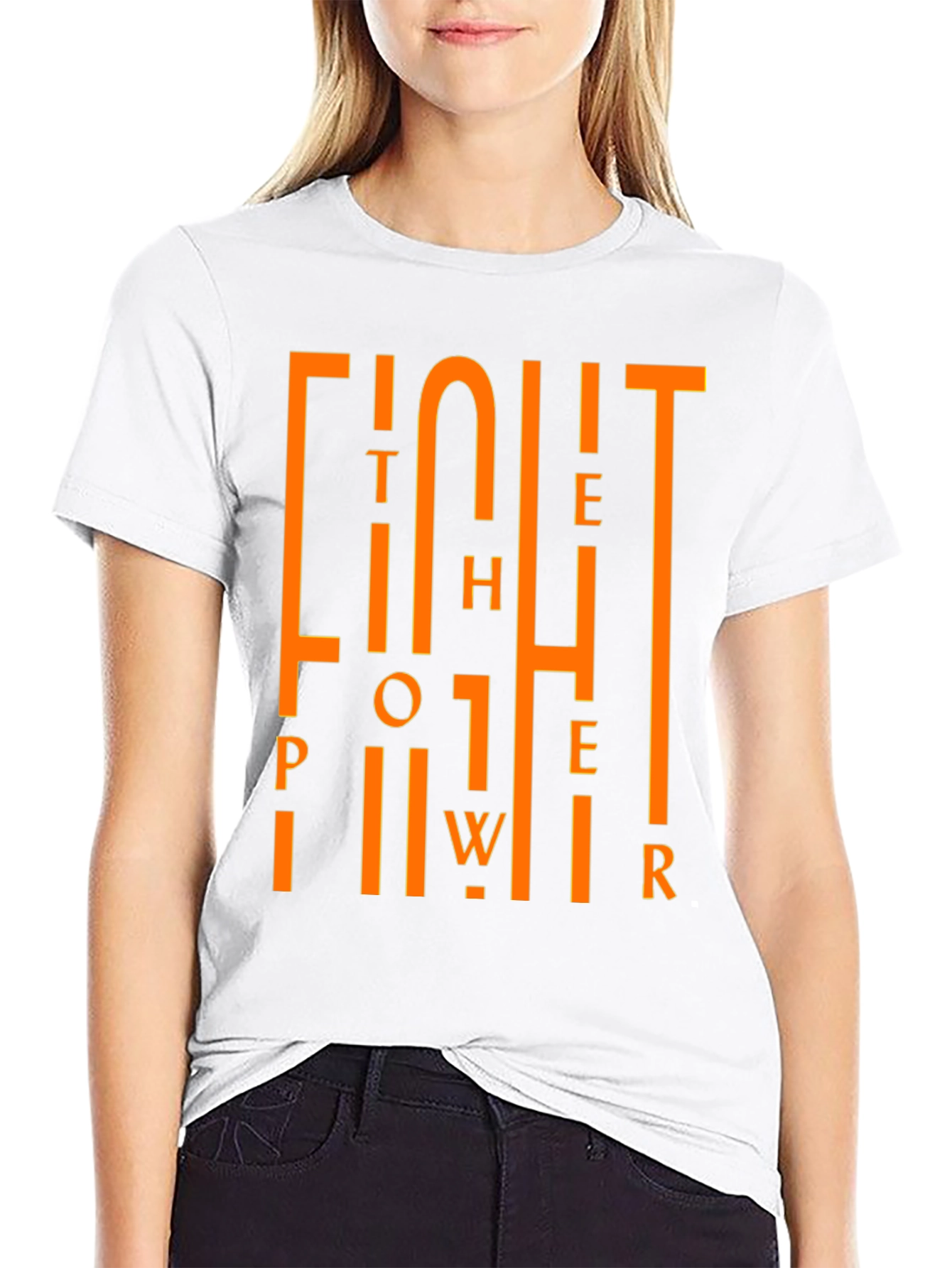 Fight the Power Graphic Black Tee