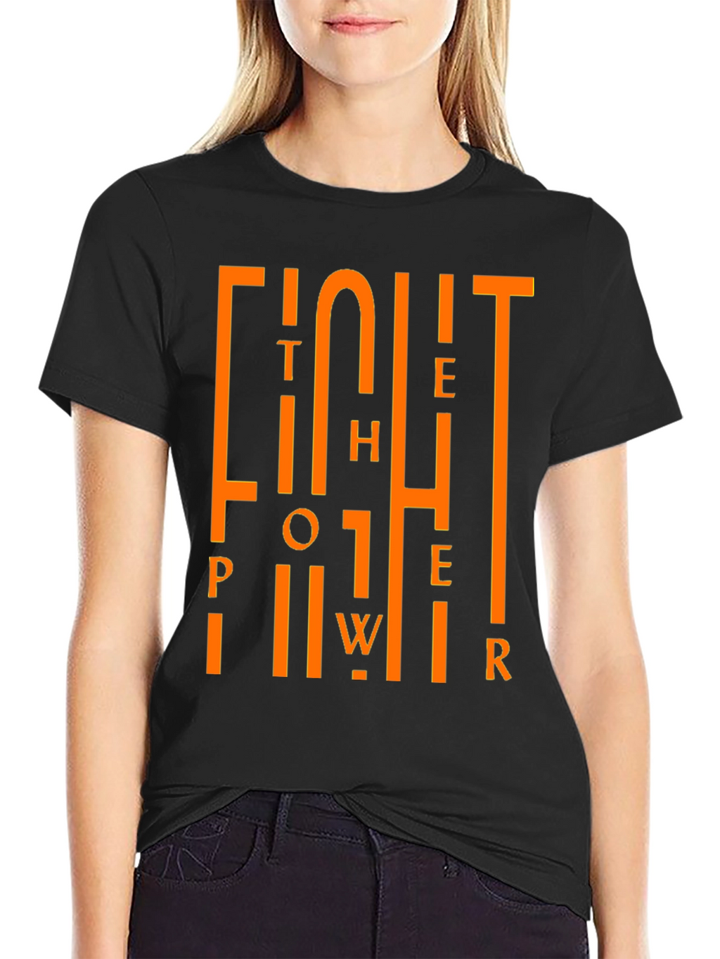 Fight the Power Graphic Black Tee