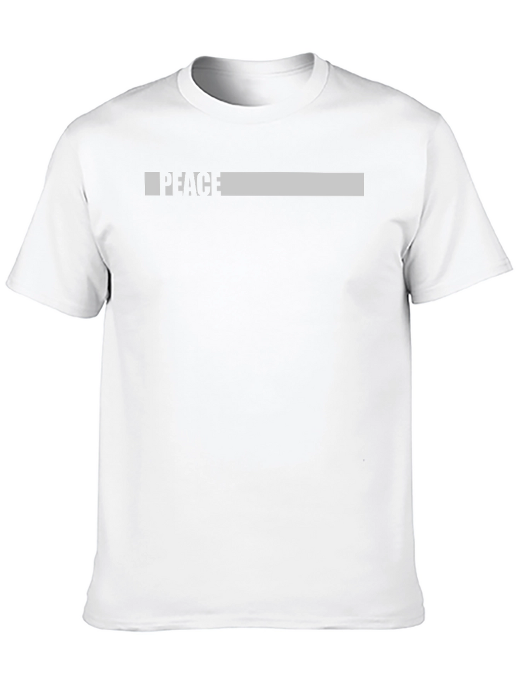 Peace Graphic Print Black T-Shirt