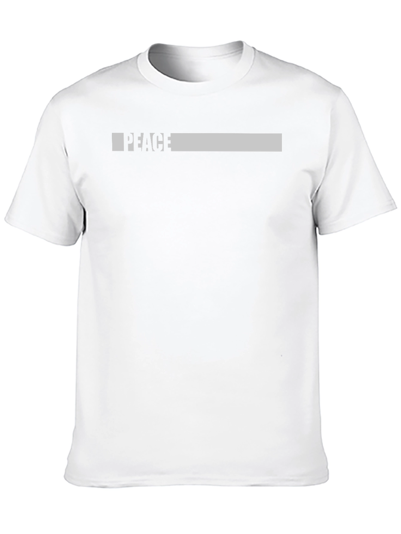 Peace Graphic Print Black T-Shirt