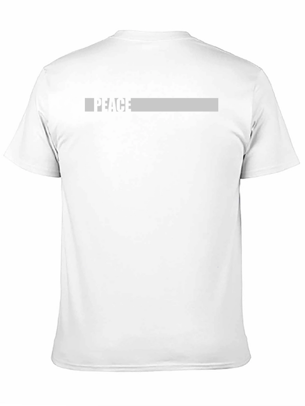 Peace Graphic Print Black T-Shirt