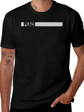 Peace Graphic Print Black T-Shirt