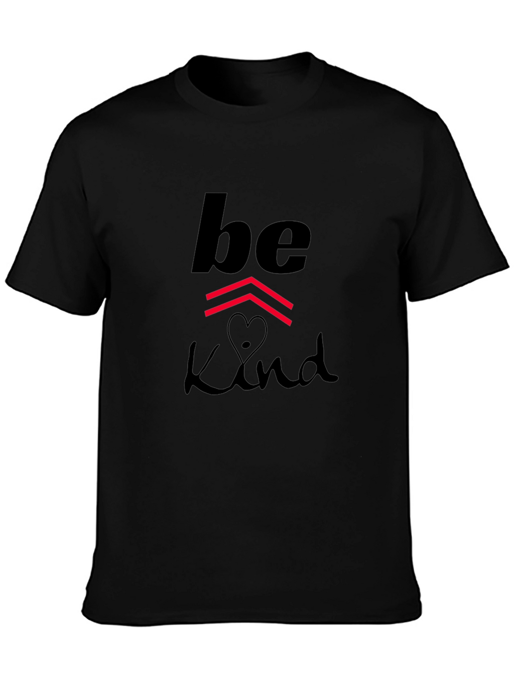 Be Kind Graphic Print Black T-Shirt