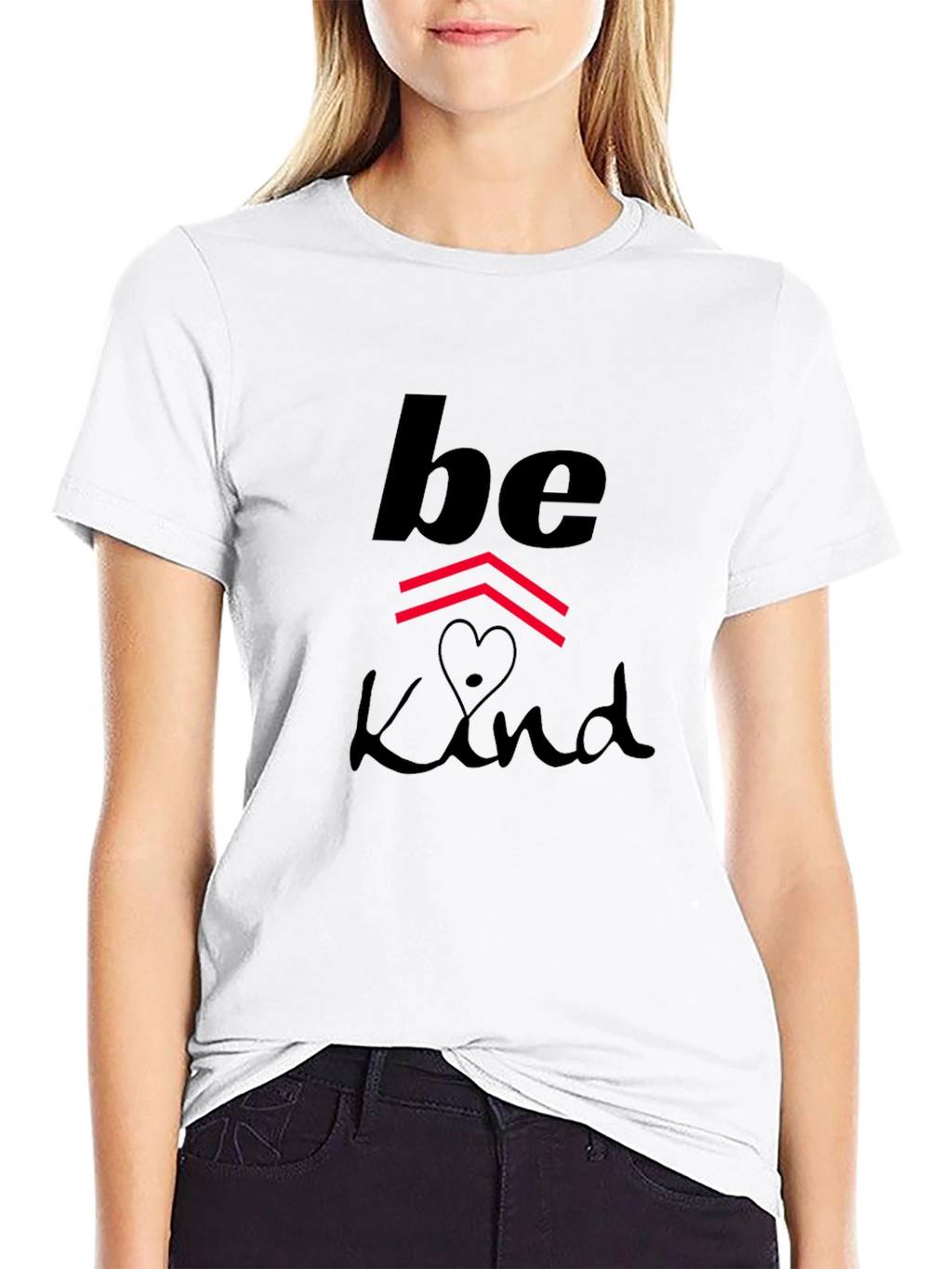 Be Kind Graphic Print Black T-Shirt