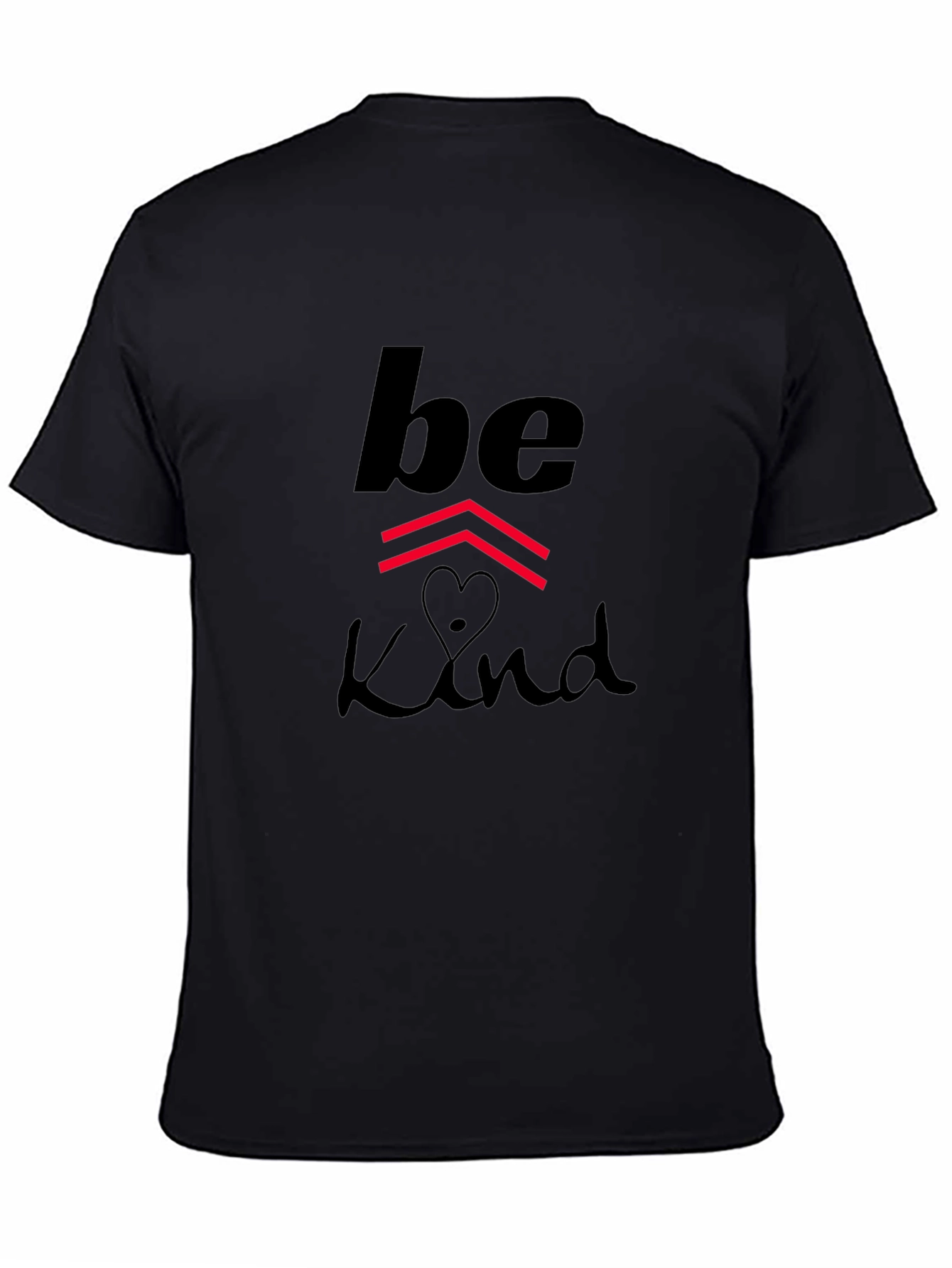 Be Kind Graphic Print Black T-Shirt