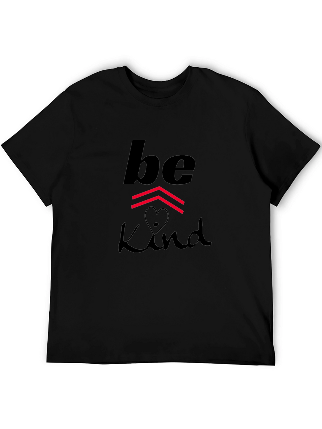 Be Kind Graphic Print Black T-Shirt