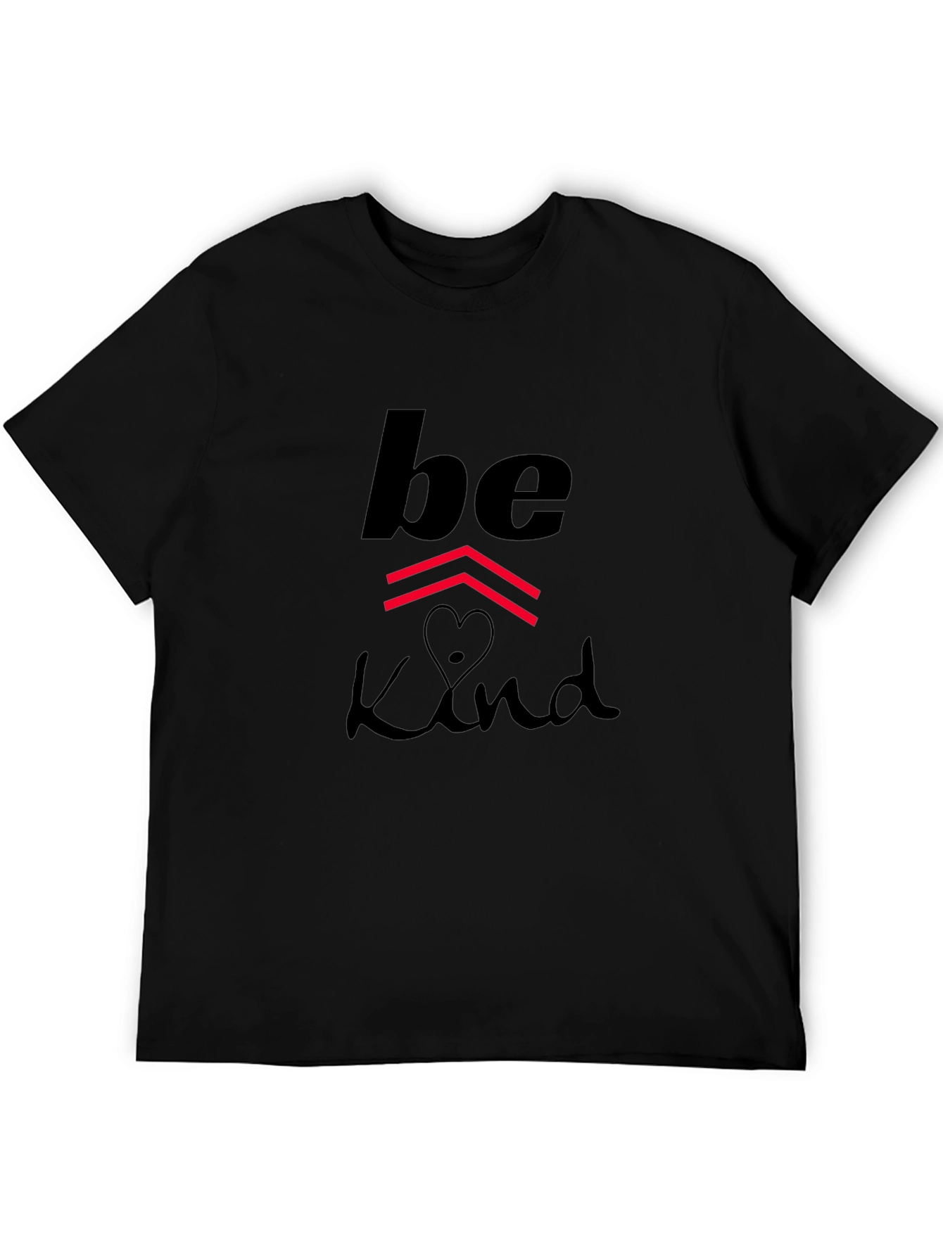 Be Kind Graphic Print Black T-Shirt