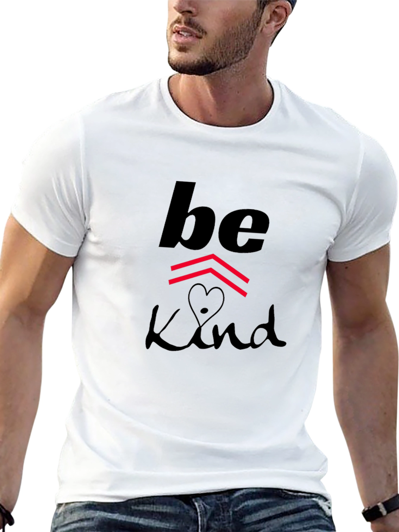 Be Kind Graphic Print Black T-Shirt