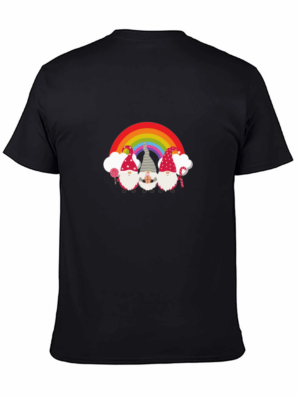Gnome Rainbow T-Shirt - Festive Holiday Design