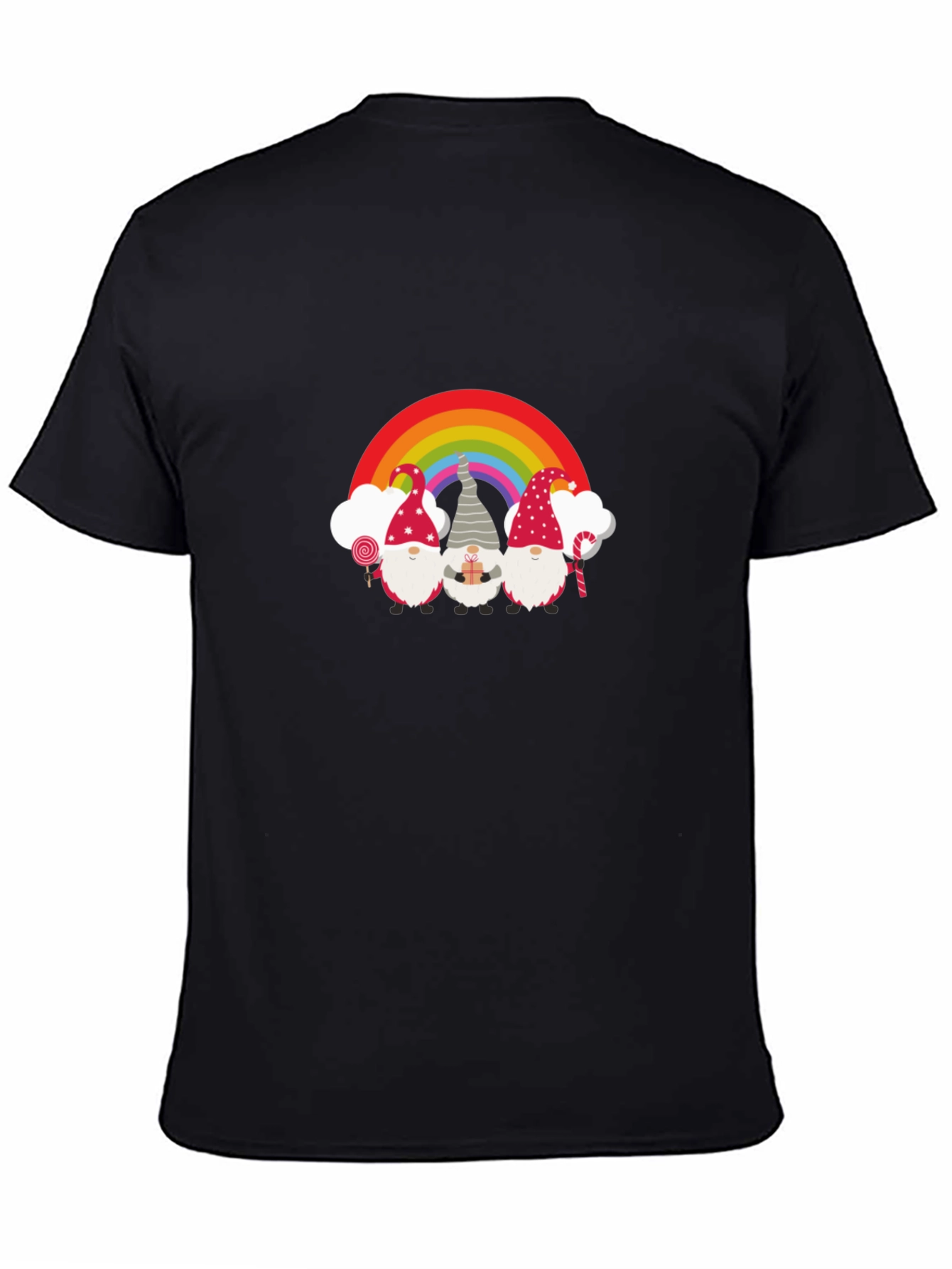 Gnome Rainbow T-Shirt - Festive Holiday Design