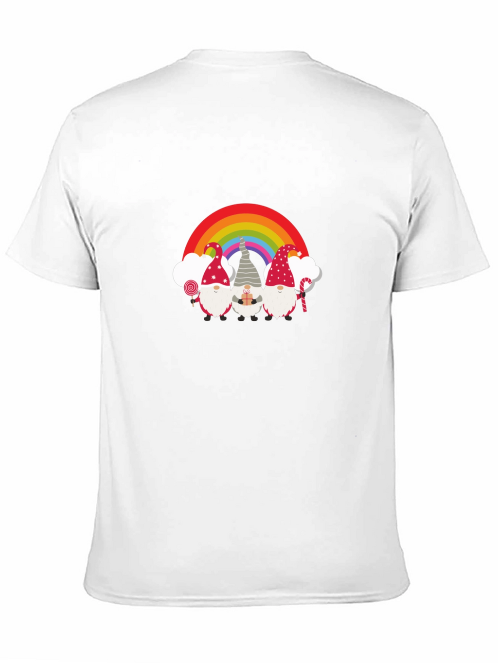 Gnome Rainbow T-Shirt - Festive Holiday Design