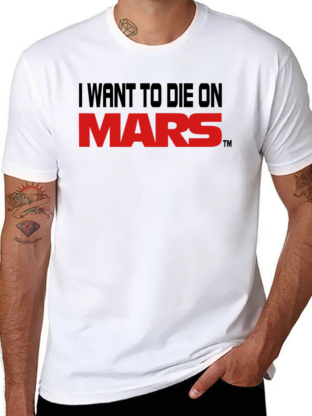 I Want To Die On Mars Graphic Tee