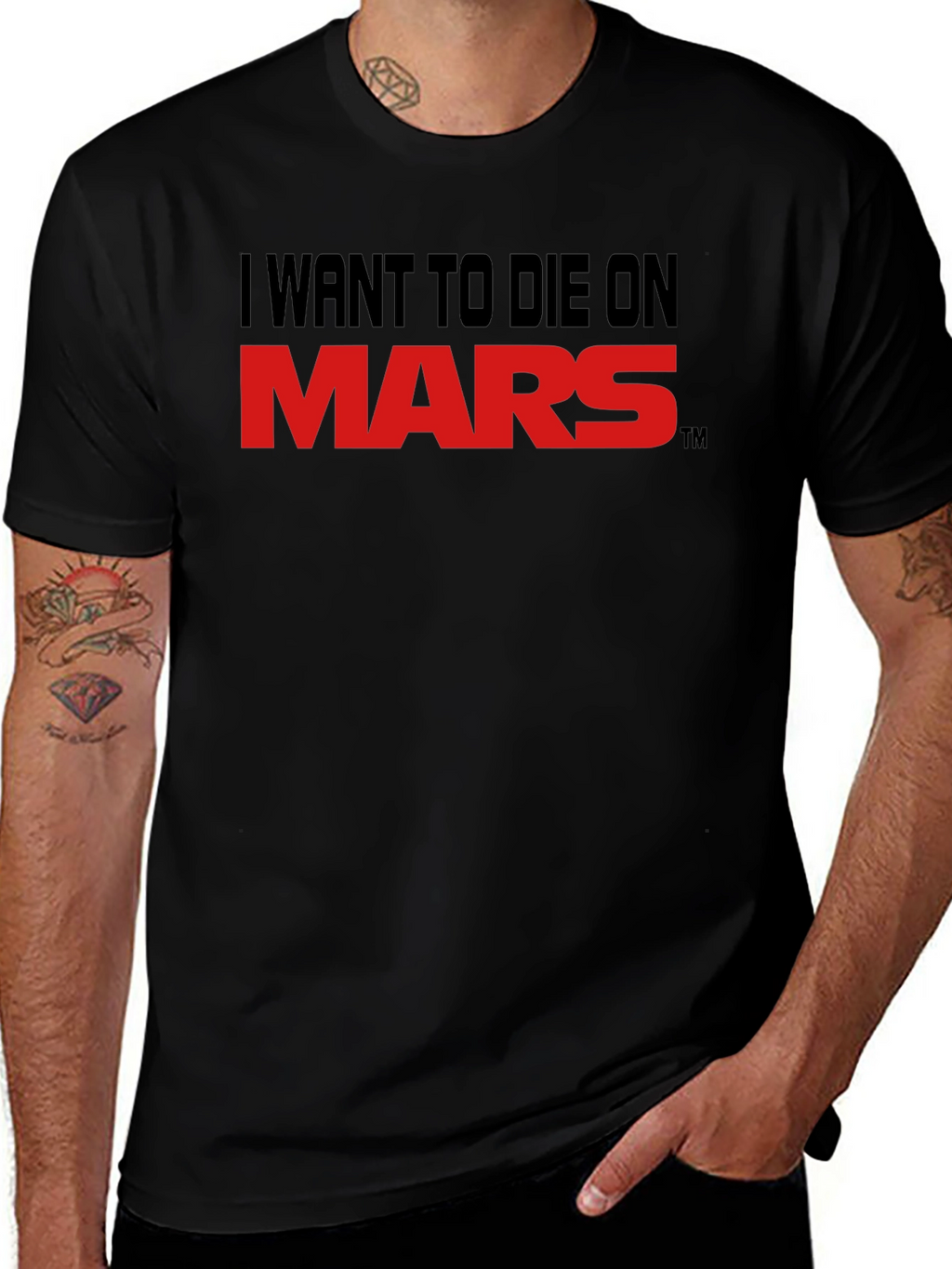 I Want To Die On Mars Graphic Tee