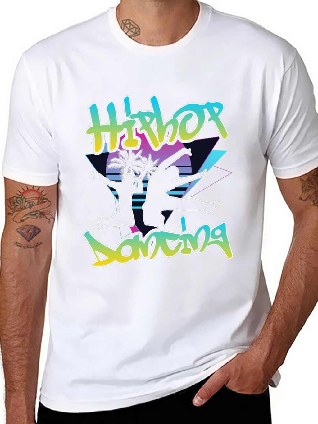 Retro Hip Hop Dancing Graphic Tee