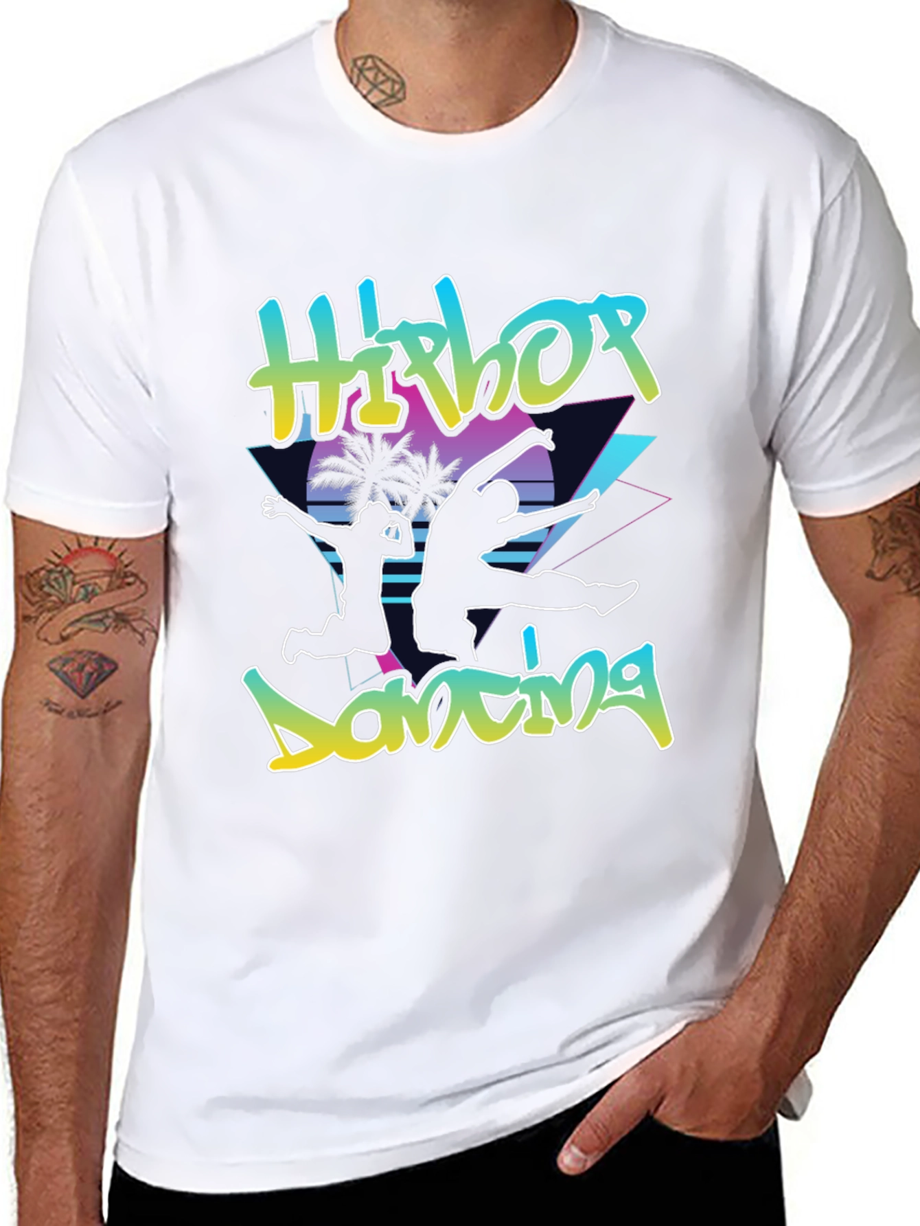 Retro Hip Hop Dancing Graphic Tee