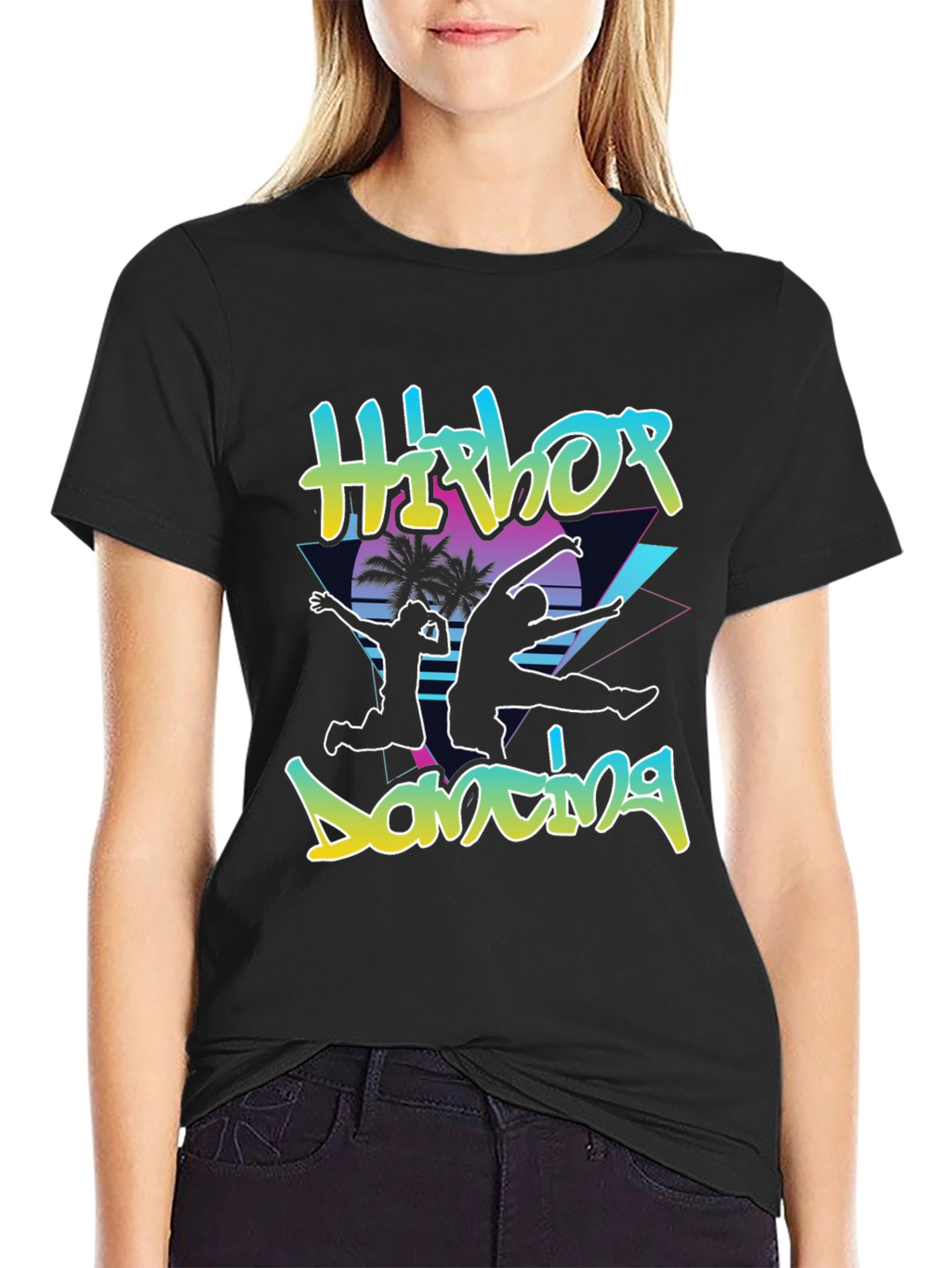 Retro Hip Hop Dancing Graphic Tee