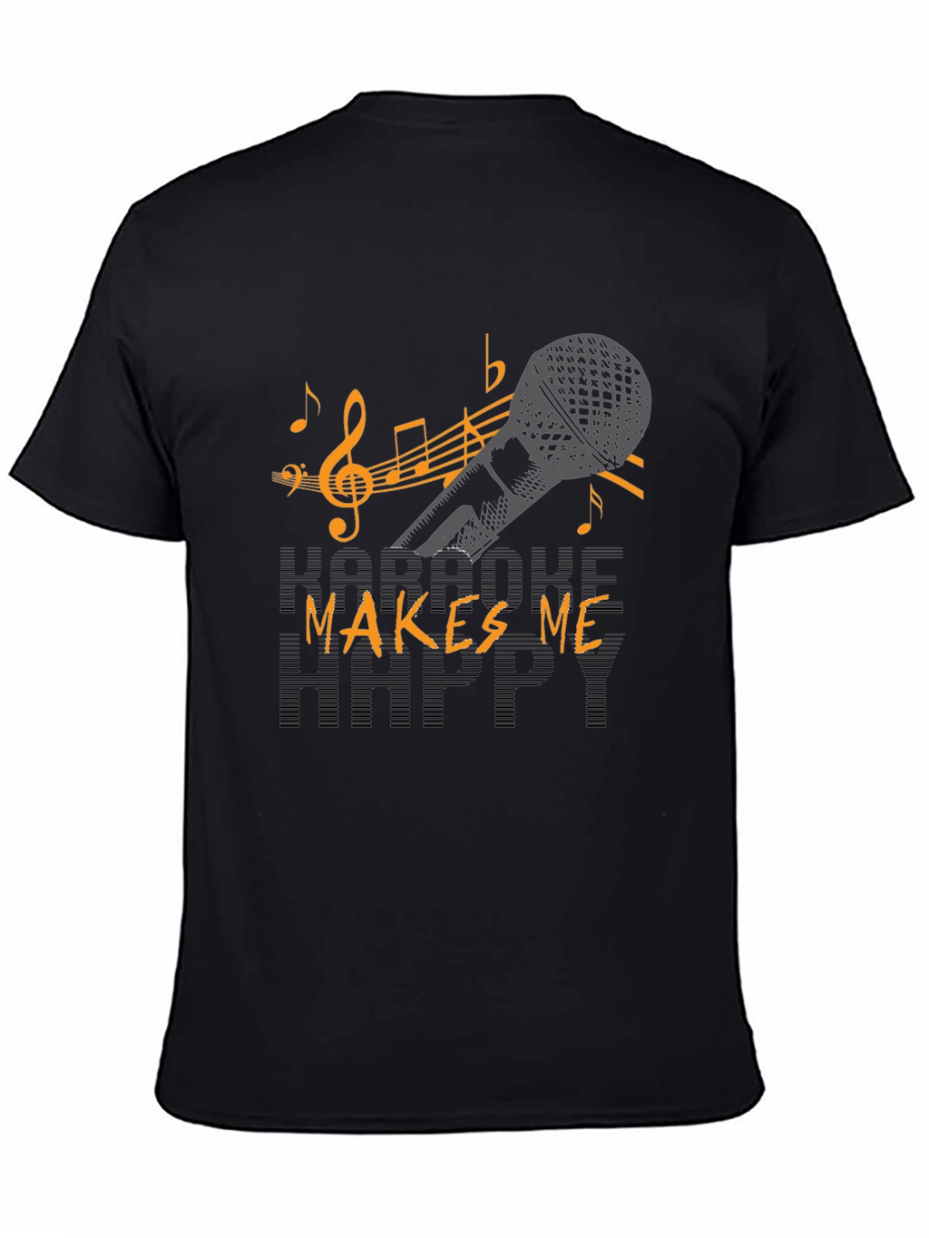 Karaoke Makes Me Happy Graphic T-Shirt