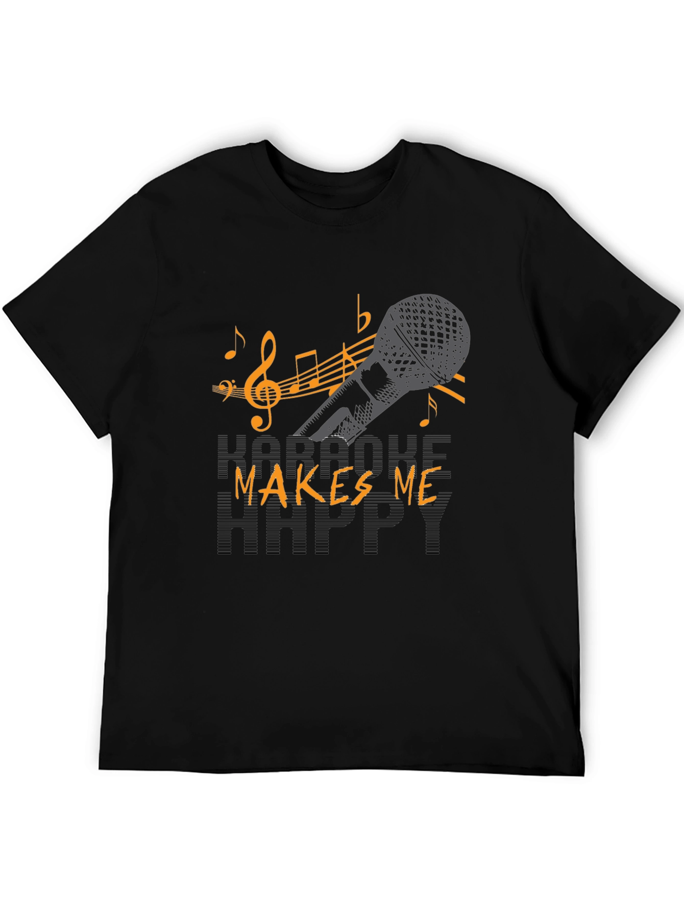 Karaoke Makes Me Happy Graphic T-Shirt