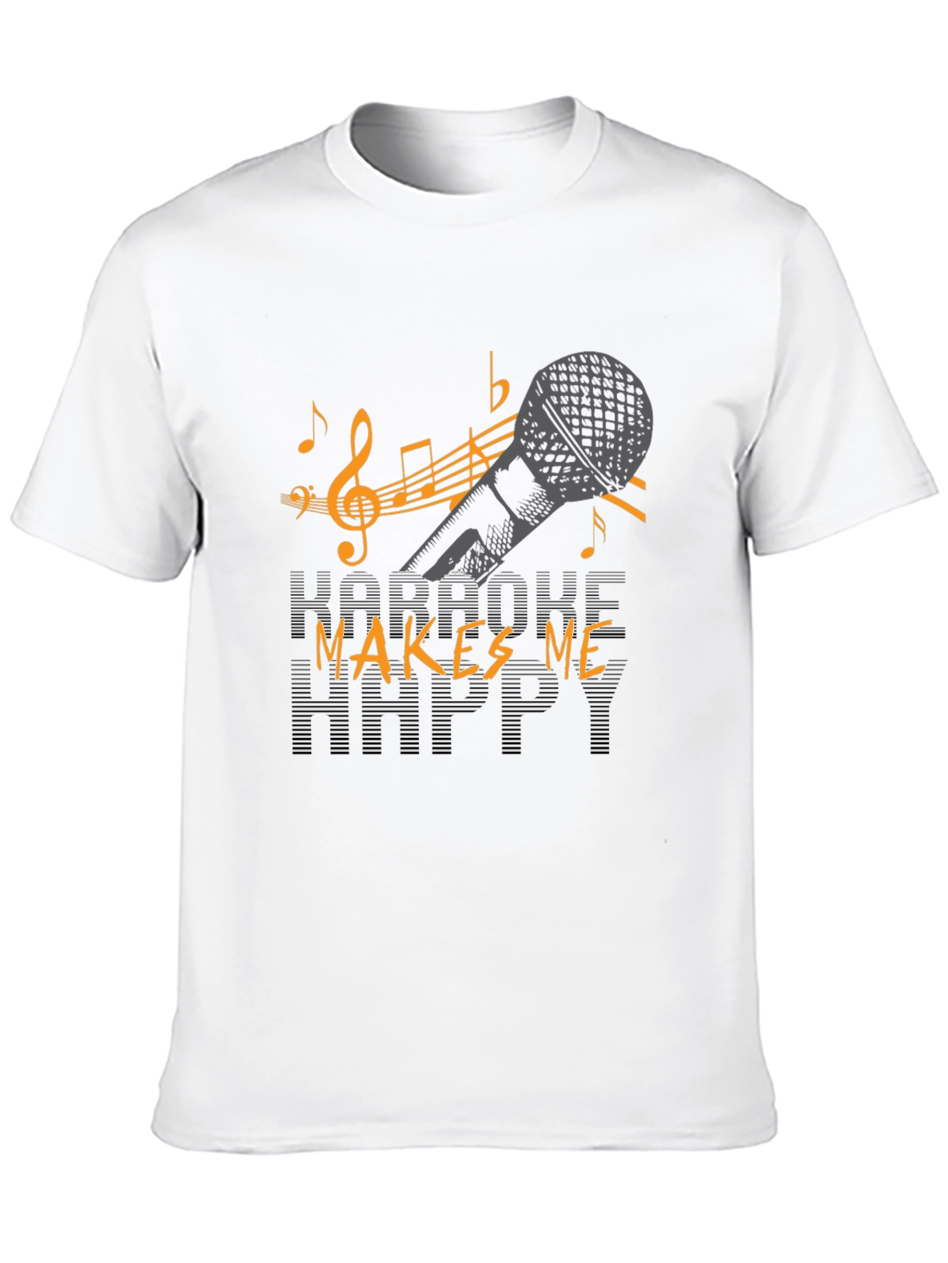 Karaoke Makes Me Happy Graphic T-Shirt