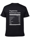 Vegetarian Nutritional Facts Graphic Tee