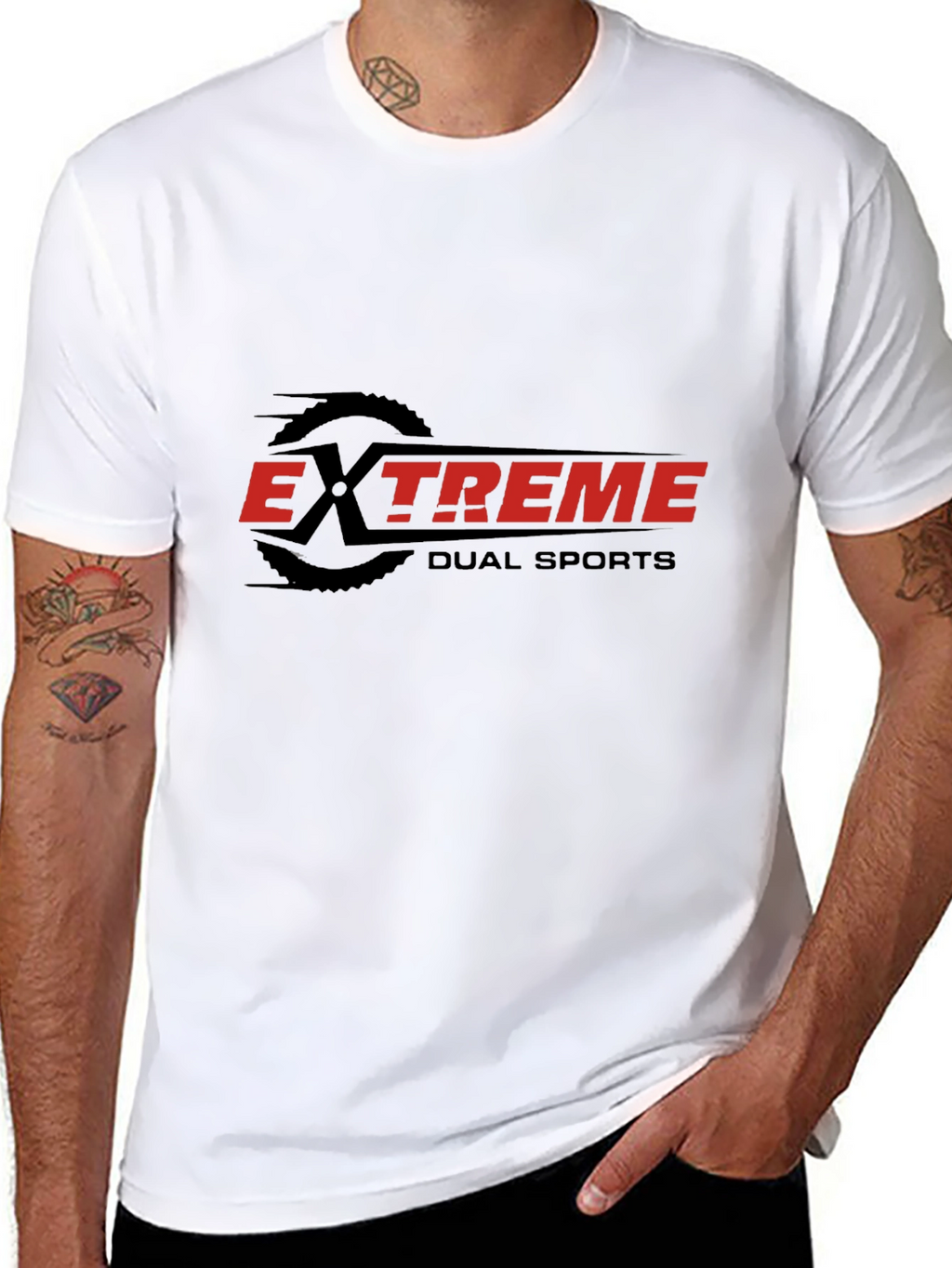 Extreme Dual Sports Graphic Tee - Black