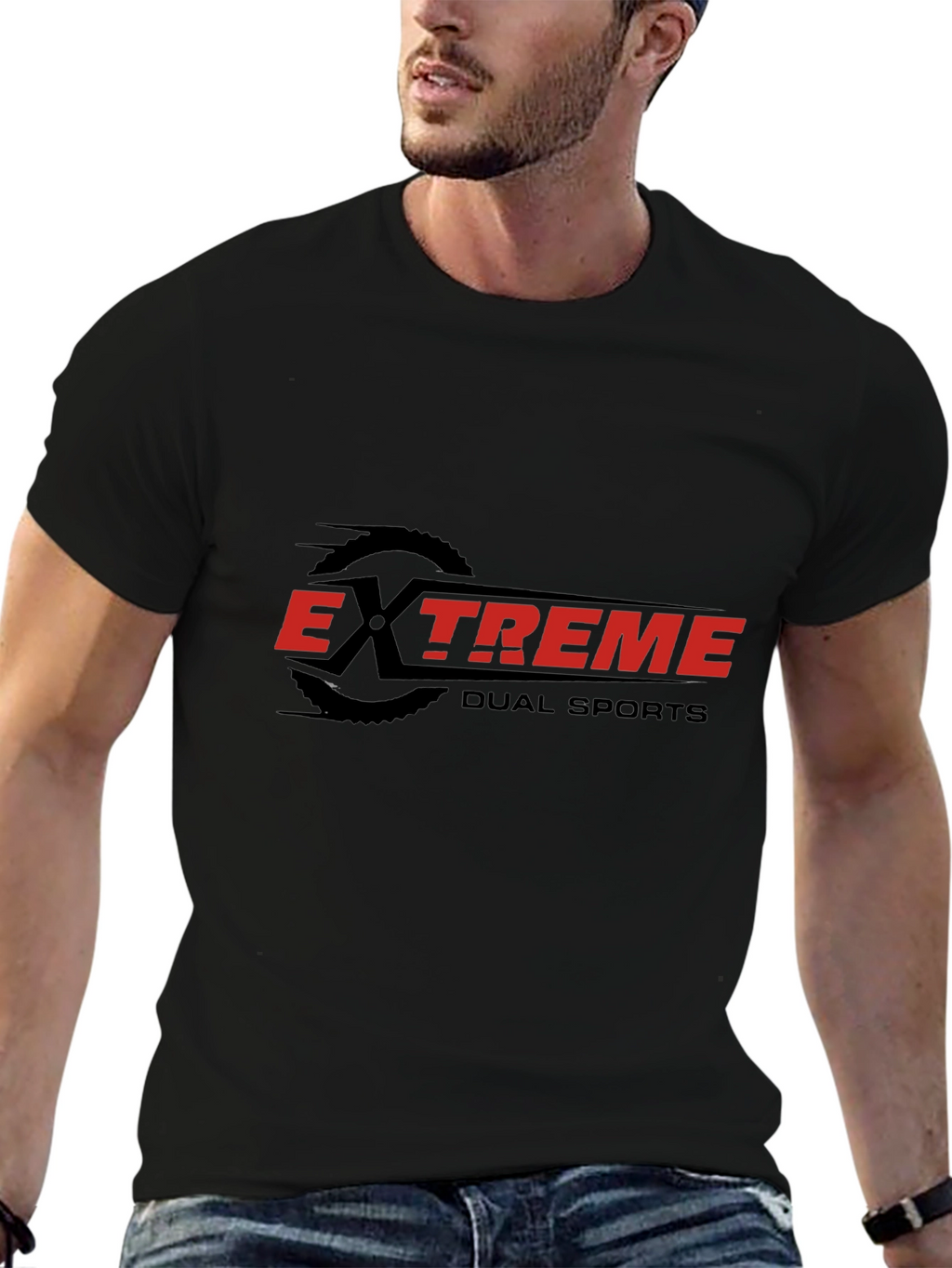 Extreme Dual Sports Graphic Tee - Black