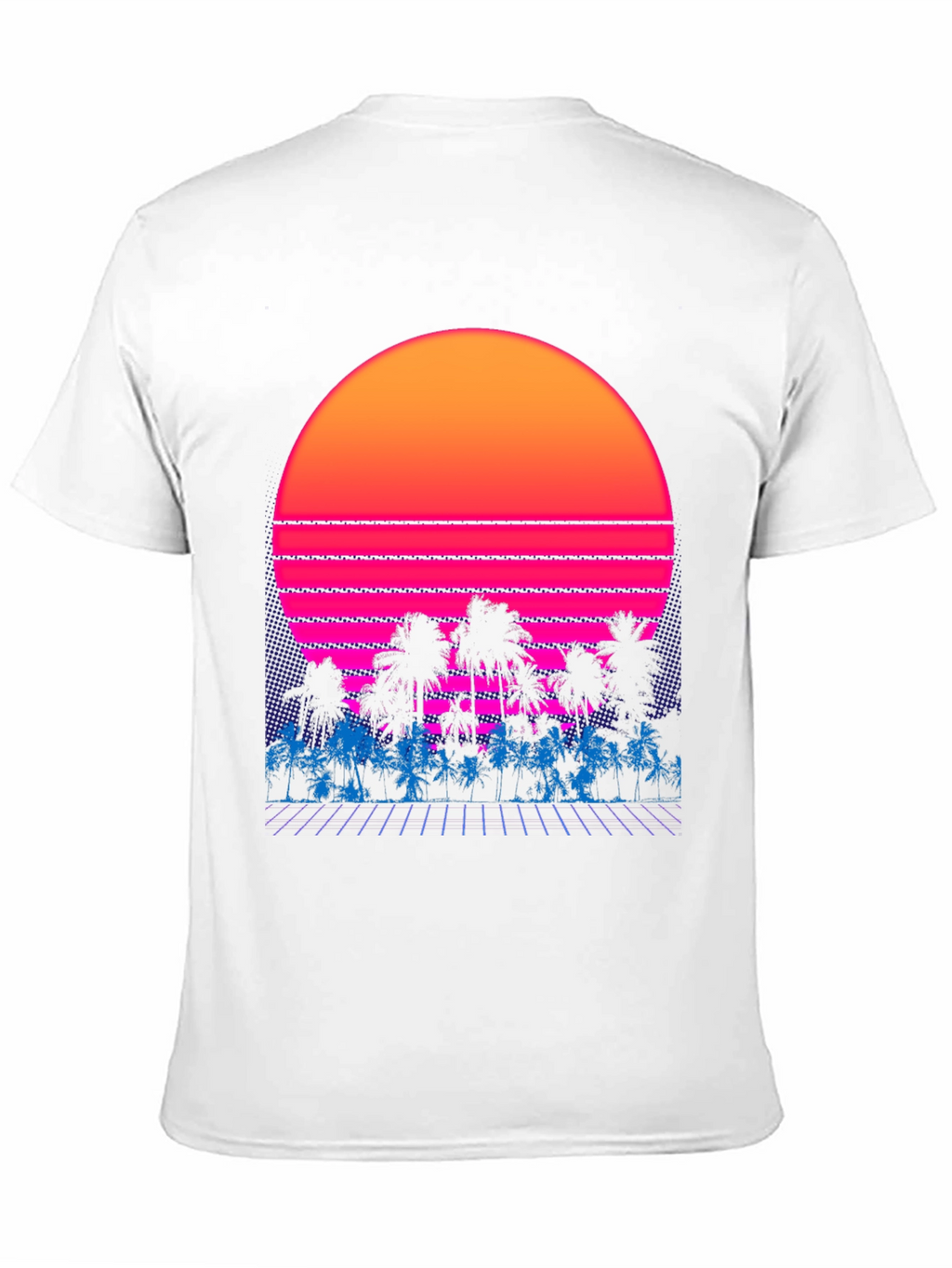 Retro Sunset Palm Tree Graphic Tee